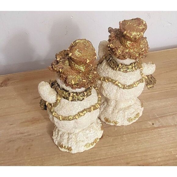 Vintage Resin Bobble snowmen lot of 2 - Picture 3 of 7